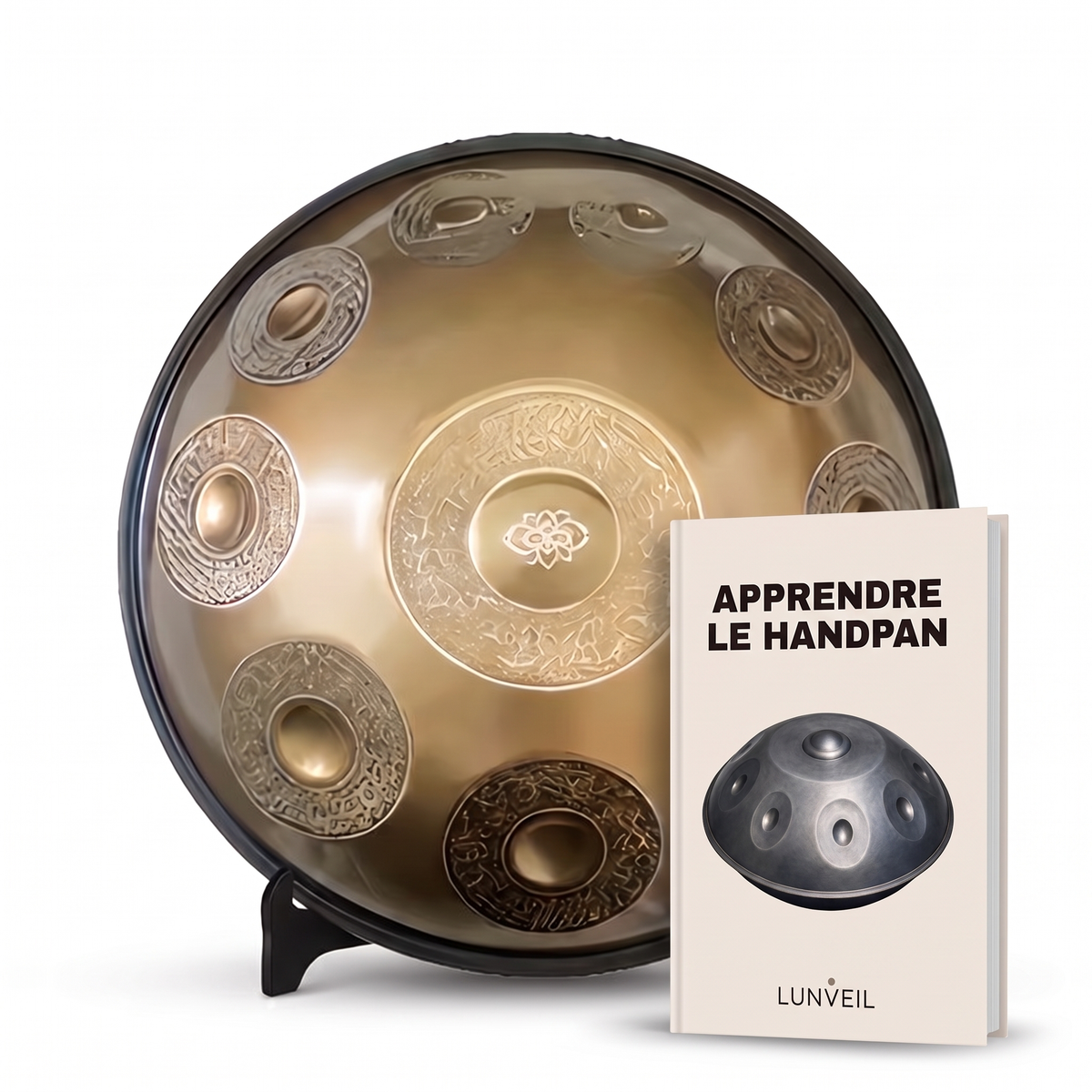 Handpan NAÏROS Lunveil avec la méthode Apprendre le handpan