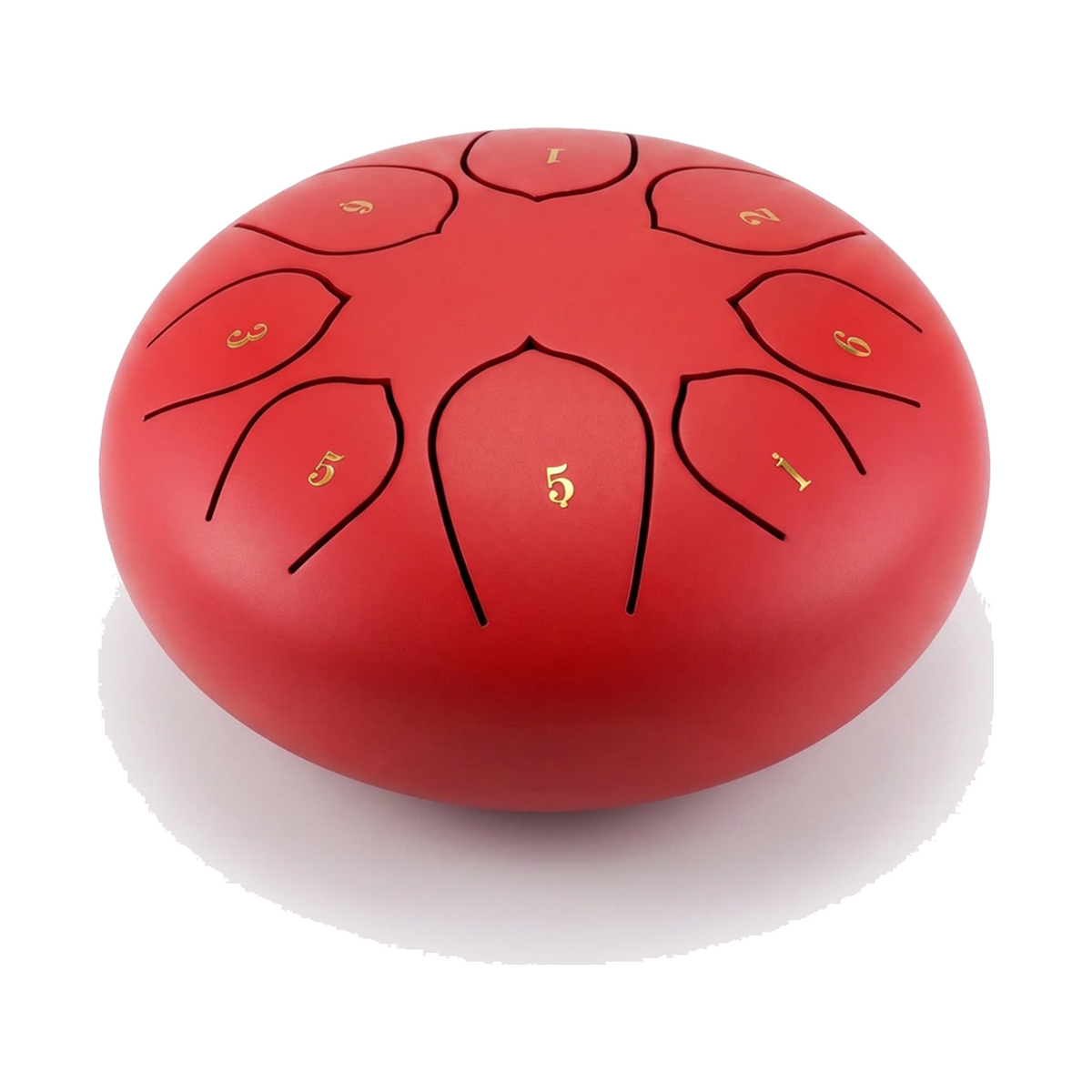 Tongue drum KYARA rouge, 8 langues, Re mineur
