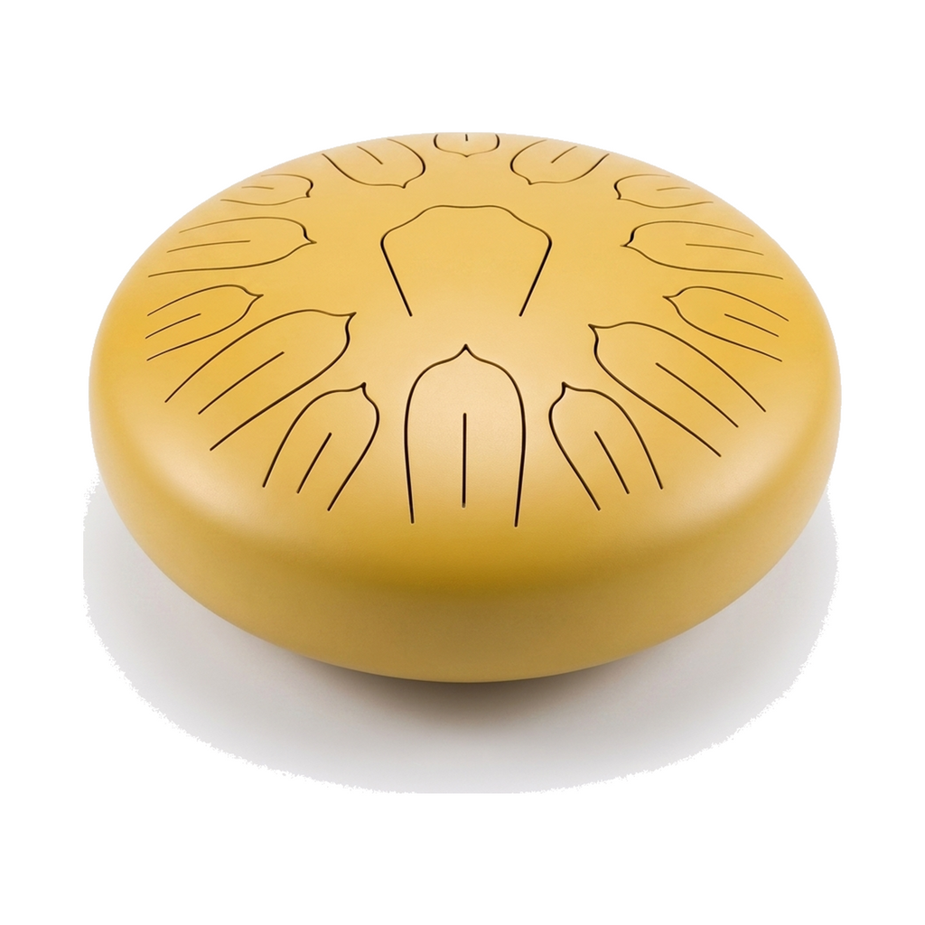 Tongue drum ORIN jaune, 13 langues, Re mineur