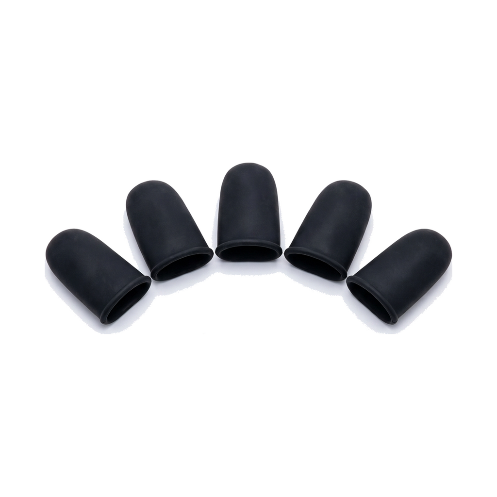 Protege-doigts pour handpan et tongue drum, embouts souples noirs