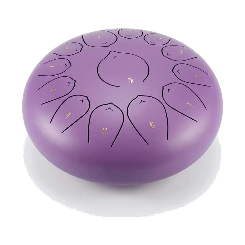 Tongue drum TAELO violet, 13 langues, Re mineur