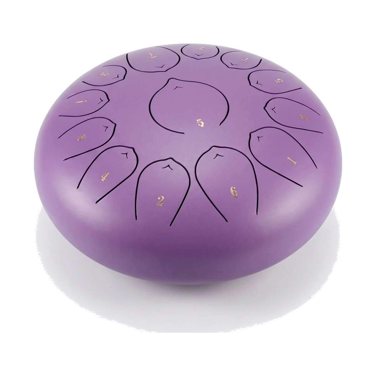Tongue drum TAELO violet, 13 langues, Re mineur