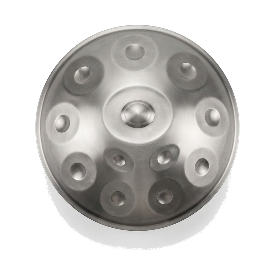 Handpan THALYS – Ré mineur, 9 à 12 notes